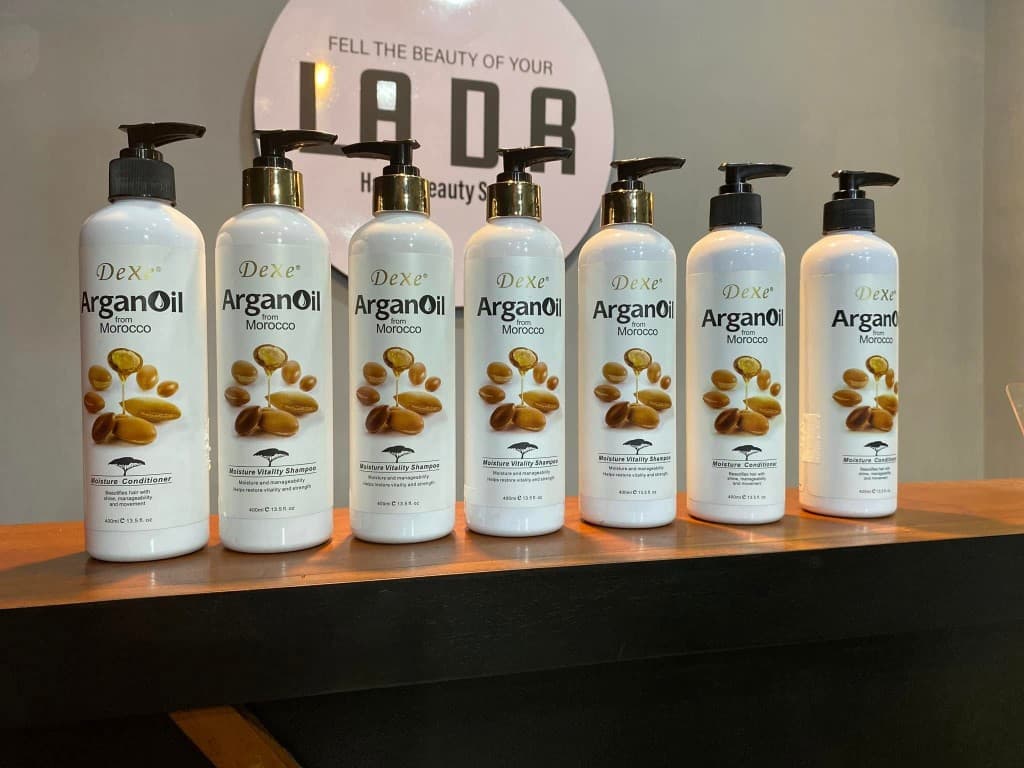 Dexe Argan Oil from Morocco shampoo and conditioner at LA DR Salon
